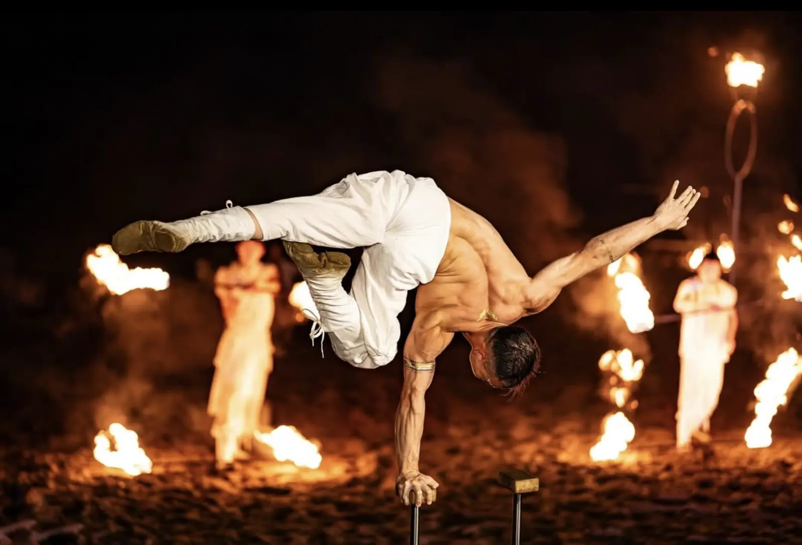 Circus fire act