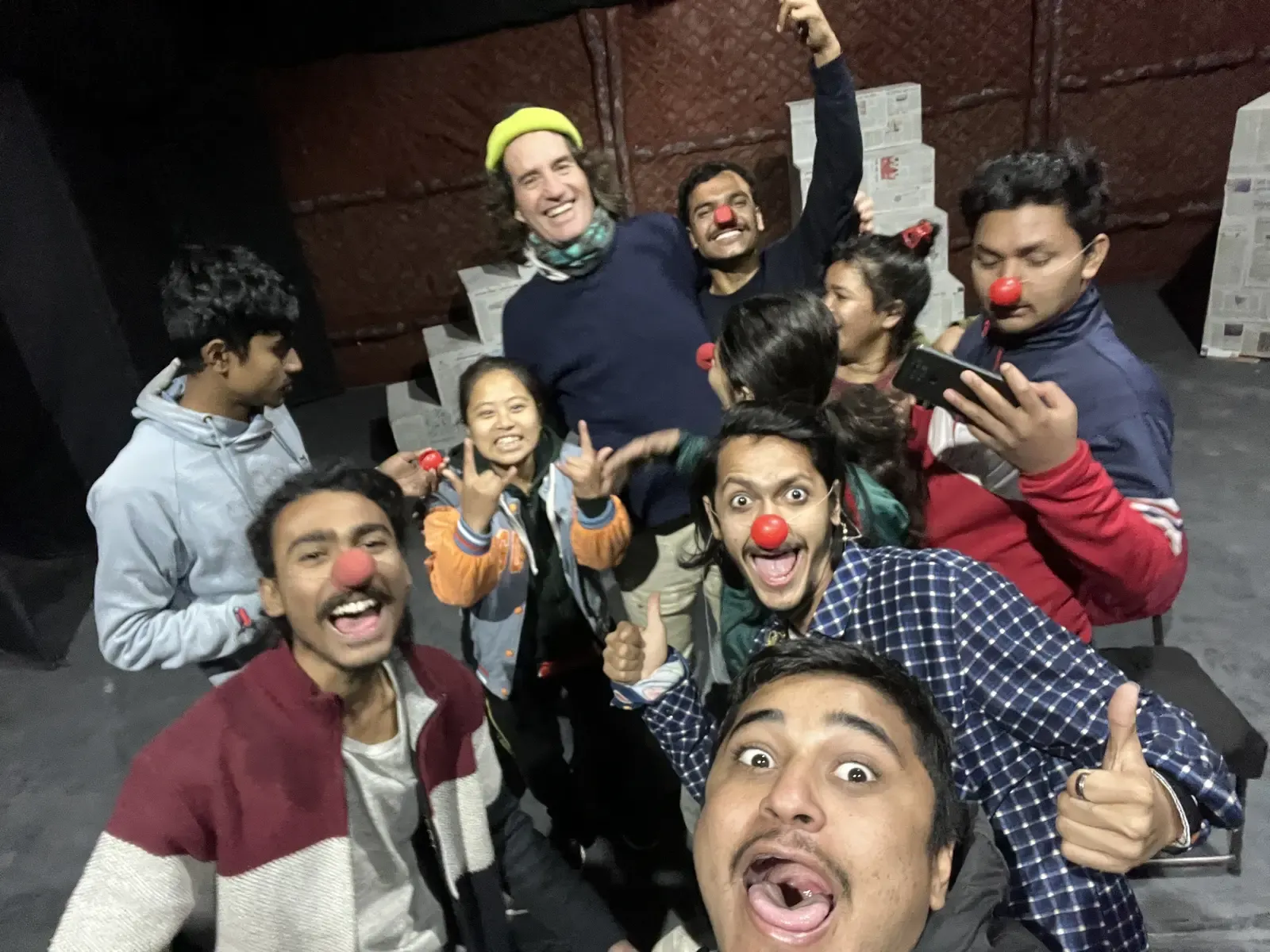Clown workshop for a team in Hong Kong