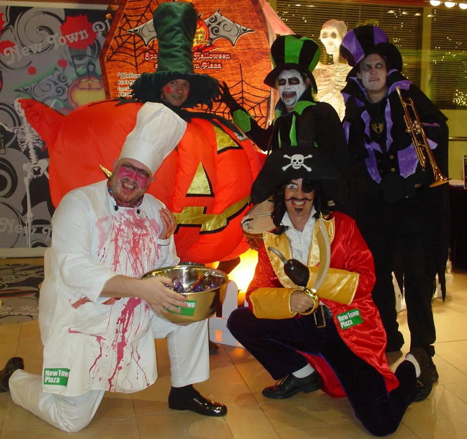 Halloween street parade in Hong Kong for shopping mall event