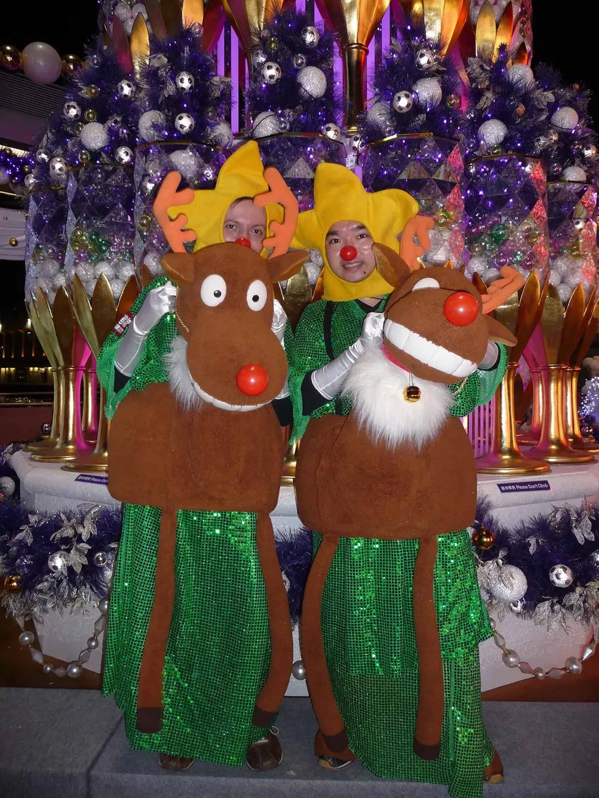 Hong Kong Christmas reindeers