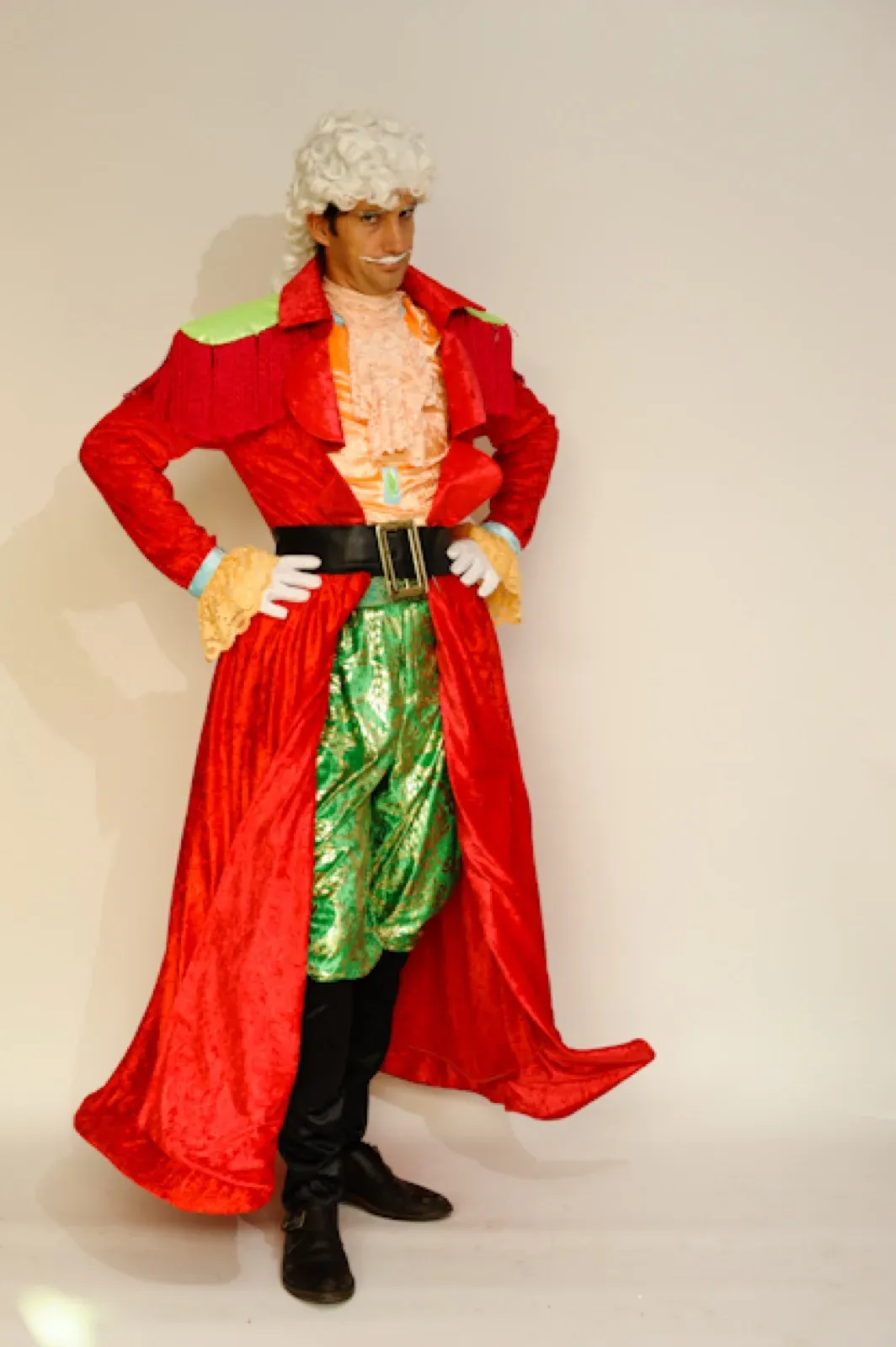 hong kong red Nutcracker long coat to rent for event & party