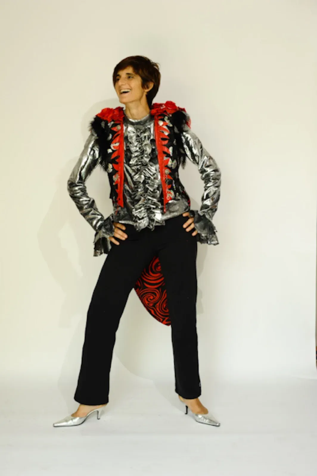 Hong Kong silver black costume