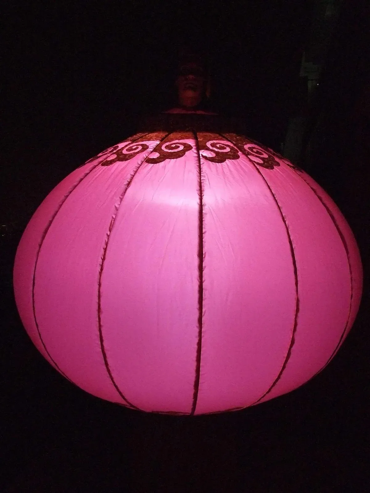 LED light Chinese lantern character for CNY events in Hong Kong and Macau