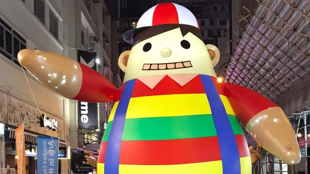 Inflatable mascot for events in Hong Kong