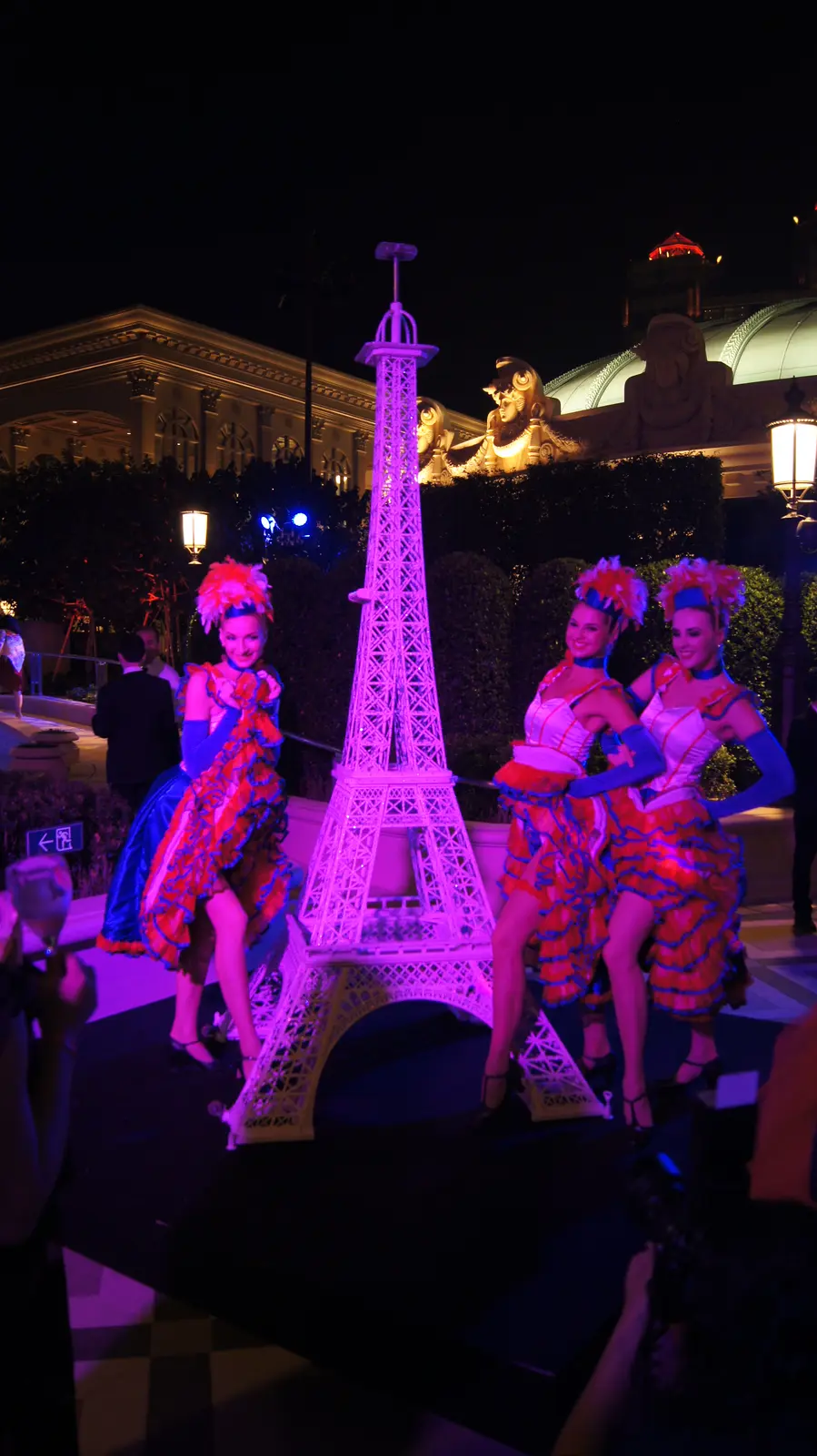 Performers at the Parisian in Macau