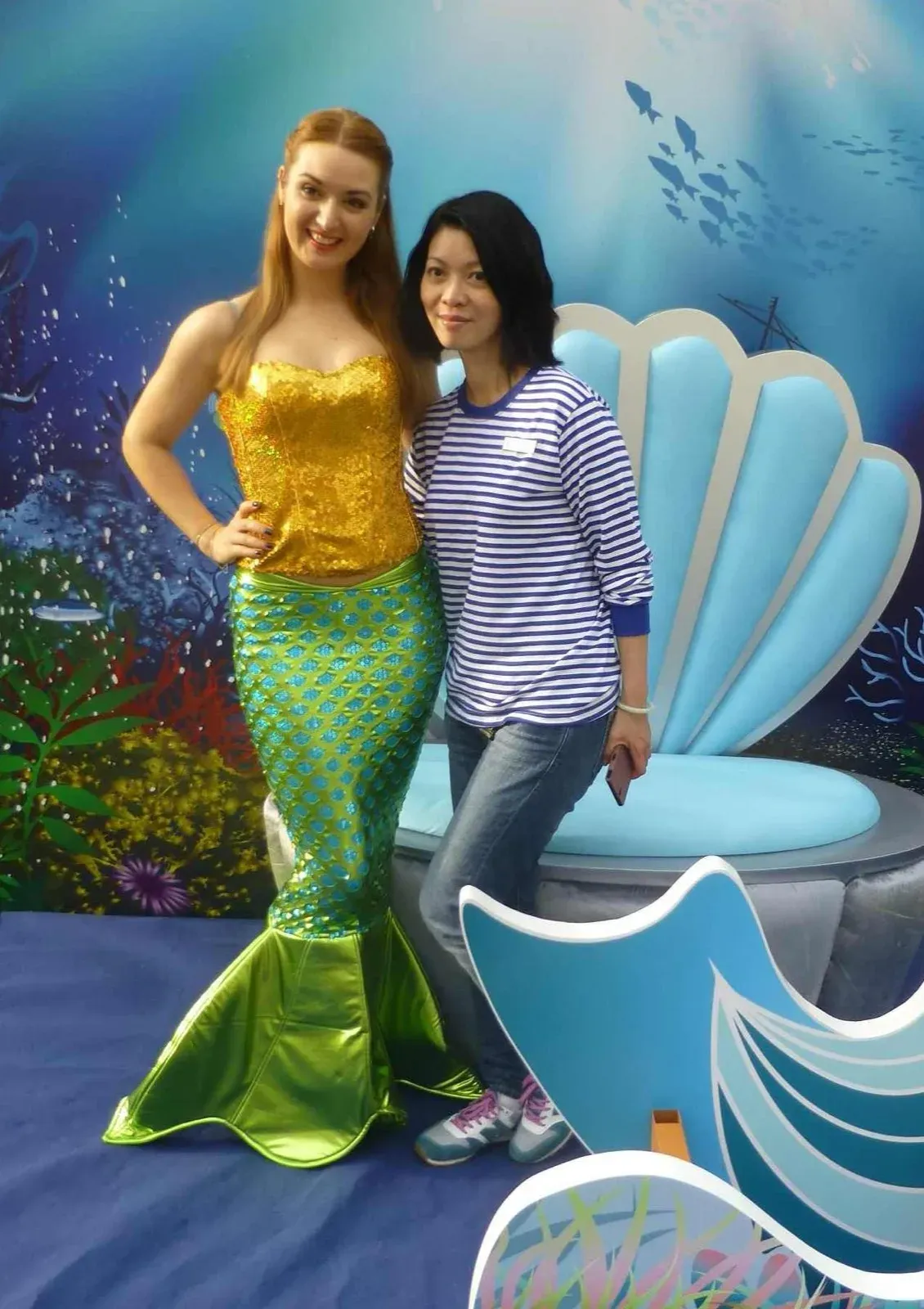 Sea mermaid in hong kong party event entertainment