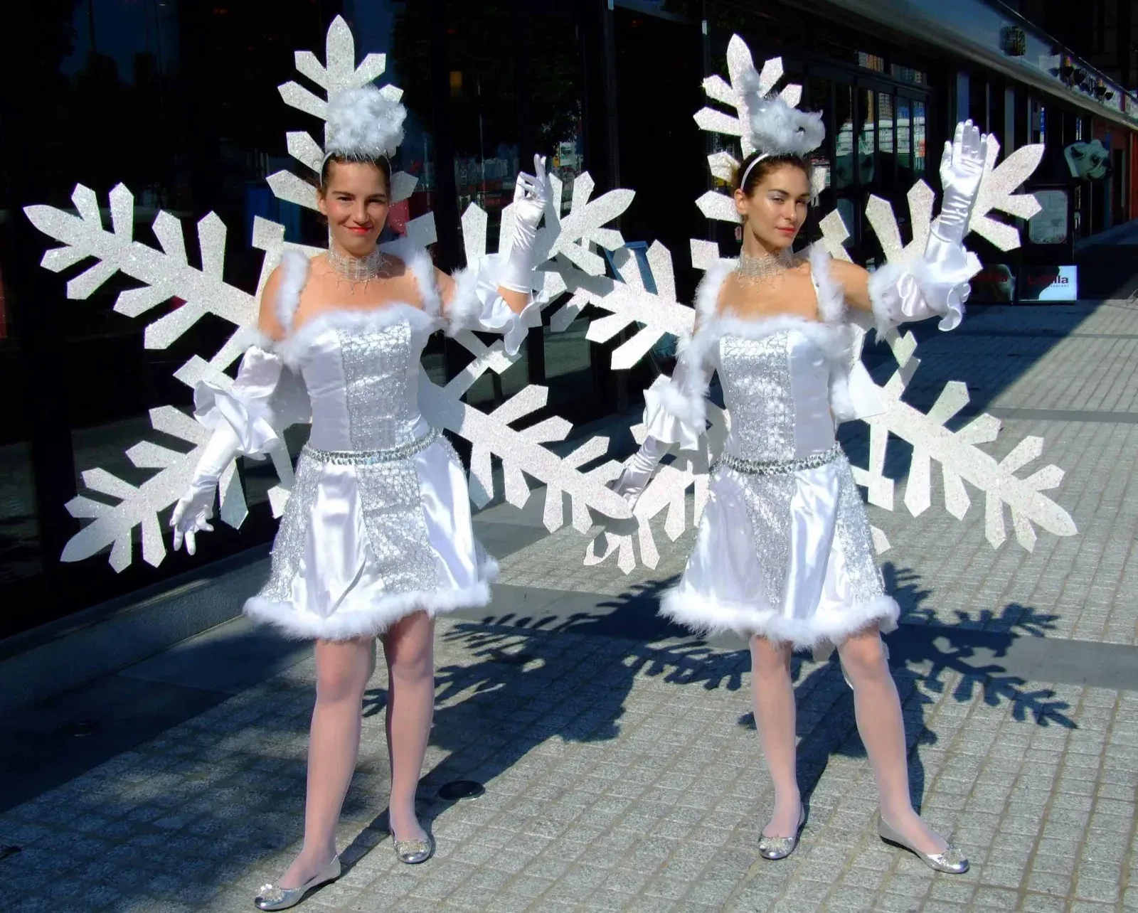 Snowflake girl character for Christmas event in Hong Kong