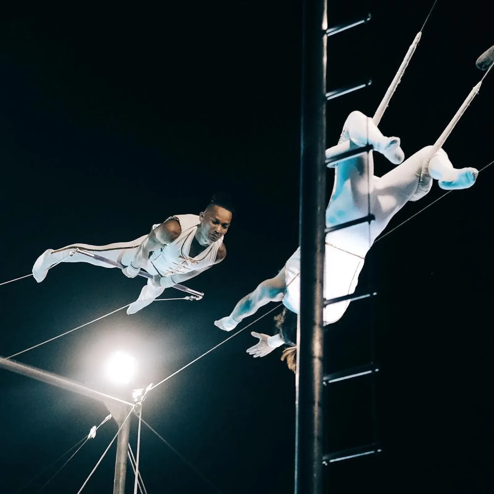 trapeze act from Asia in Hong Kong