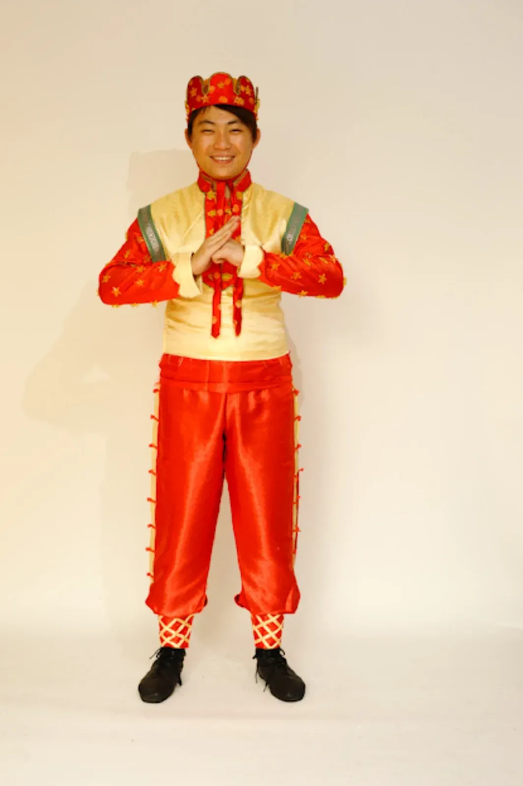 Bilingual Western Choi San costume for Chinese New Year in Hong Kong