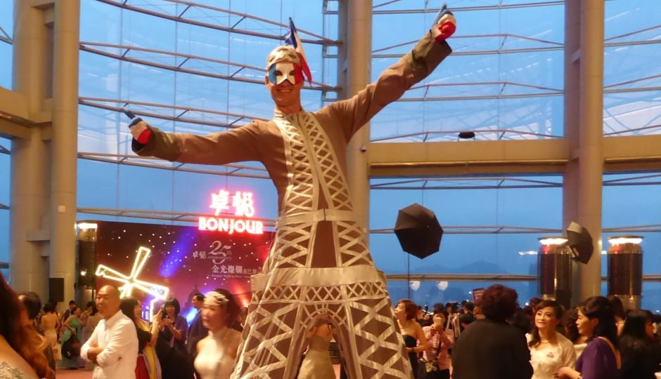 FRENCH EIFFEL TOWER ON STILTS IN HONG KONG