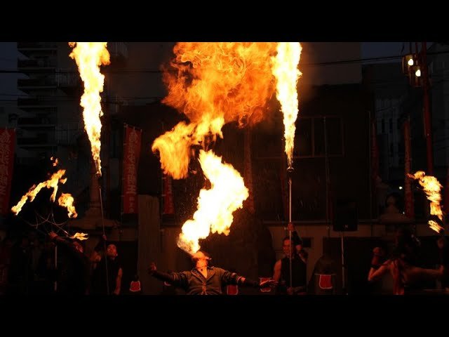 FIRE SHOW PERFORMANCE TEAM FROM ASIA