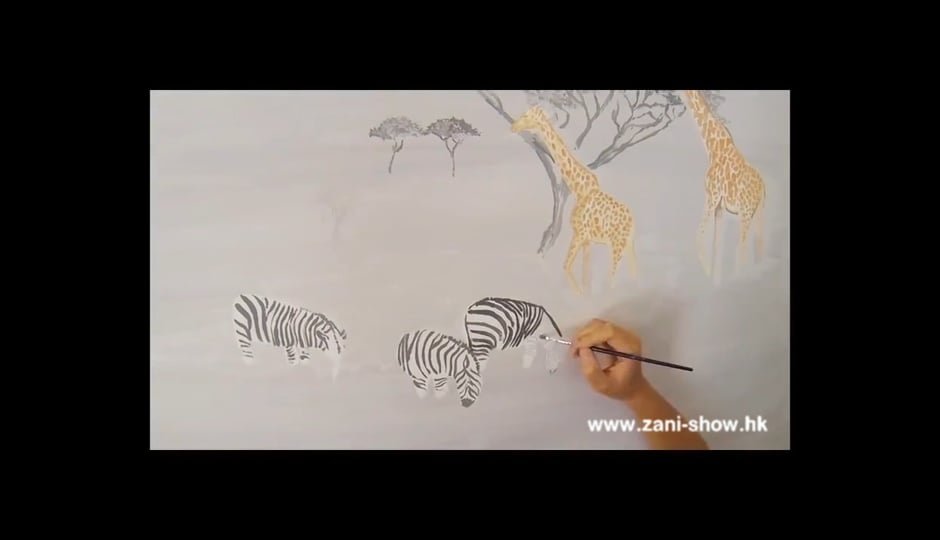 MURAL PAINTING BY EUROPEAN ARTIST