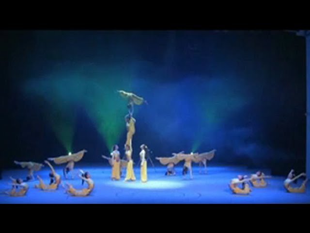 ACROBATIC PYRAMIDS BY GIRLS TEAM FROM CHINA