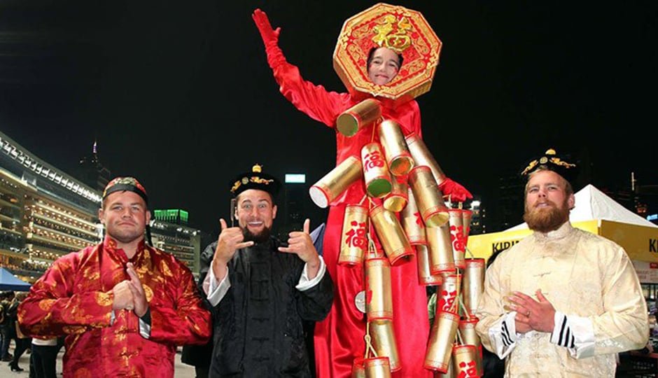 FIRE CRACKER ON STILTS FOR CNY