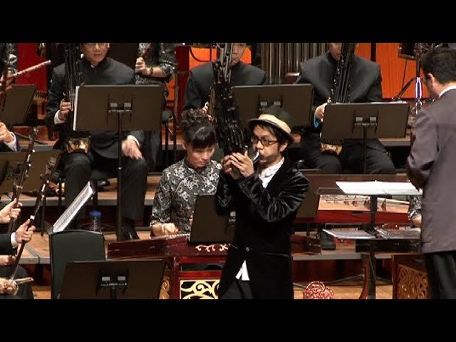 CHINESE INSTRUMENTS MUSICIANS DURING HONG KONG CONCERT
