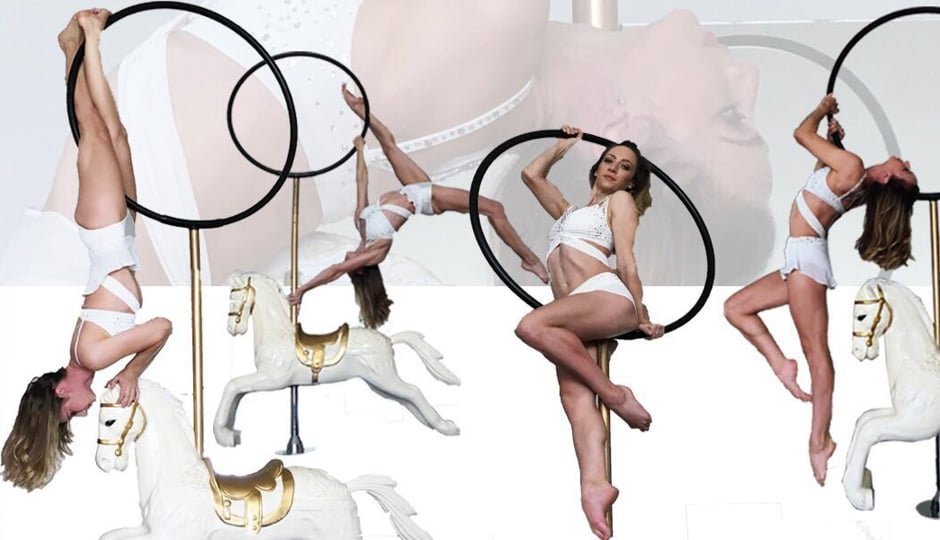 HORSE HOOP IN THE AIR ACT FOR EVENTS IN ASIA