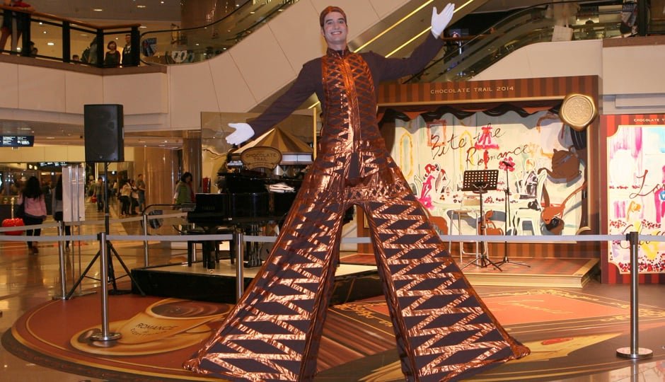 CHOCOLATE EIFFEL TOWER ON STILTS