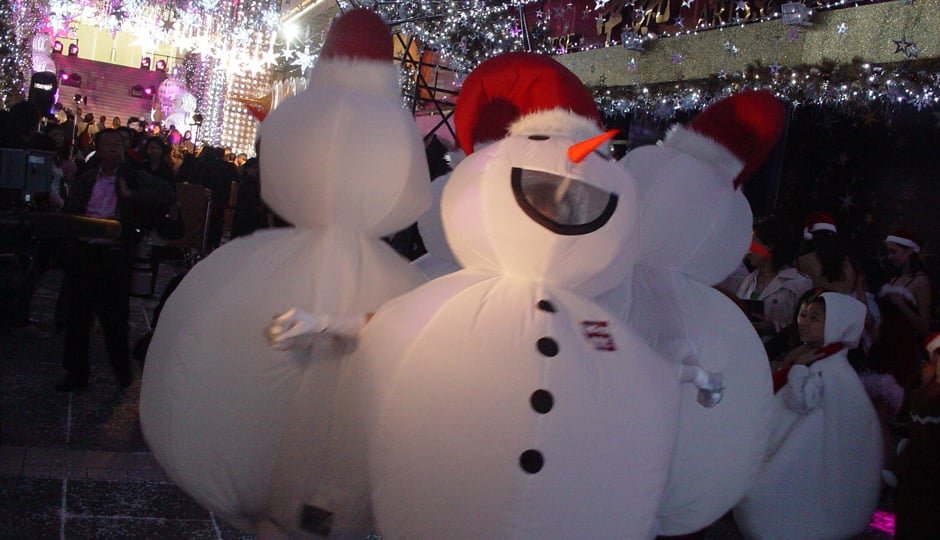 SNOWMAN MASCOTS FOR CHRISTMAS