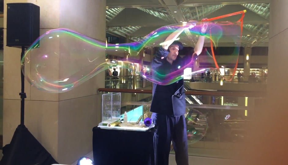 BUBBLES SOAP PERFORMANCE FOR LUXURY EVENT IN HONG KONG