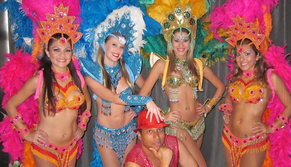 BRAZILIAN SAMBA GIRLS WITH COSTUMES IN HONG KONG
